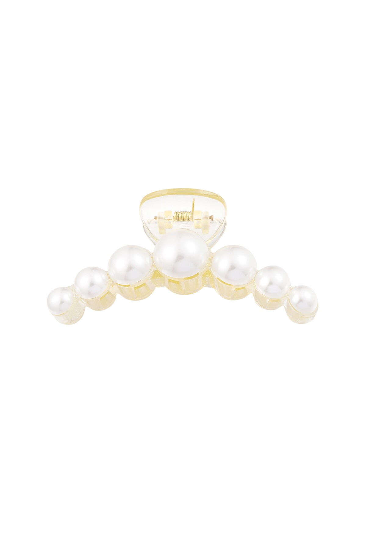 Elegant Plastic Hair Clips in White and Black