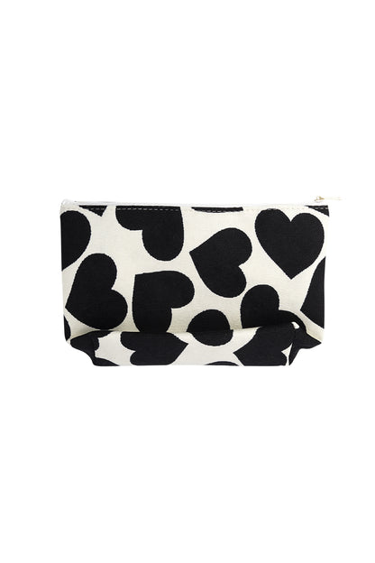 Chic Red and Black Makeup Bags for Daily Use