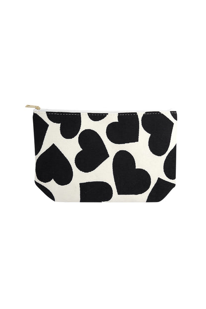 Chic Red and Black Makeup Bags for Daily Use