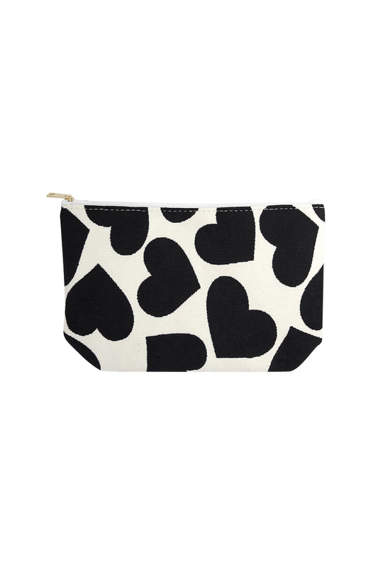 Chic Red and Black Makeup Bags for Daily Use