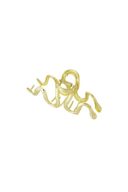 hair clip swirly snake