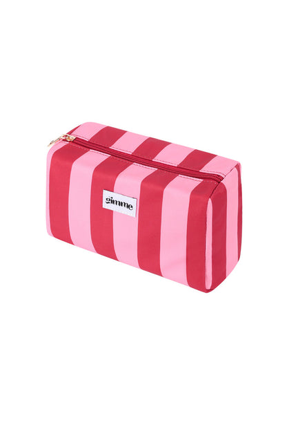 Stylish Pink Polyester Makeup Bag for Travel