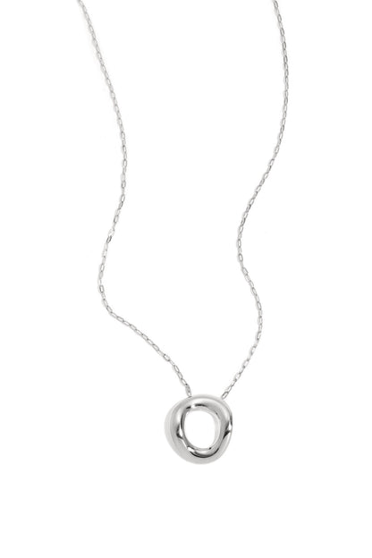 Stylish Stainless Steel Circle Pendant Necklace for Women