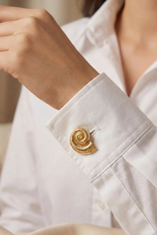 Cufflinks Shell Casual Stainless Steel Daily Accessories