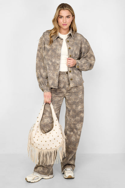 the cow girl & loving leopard jeans