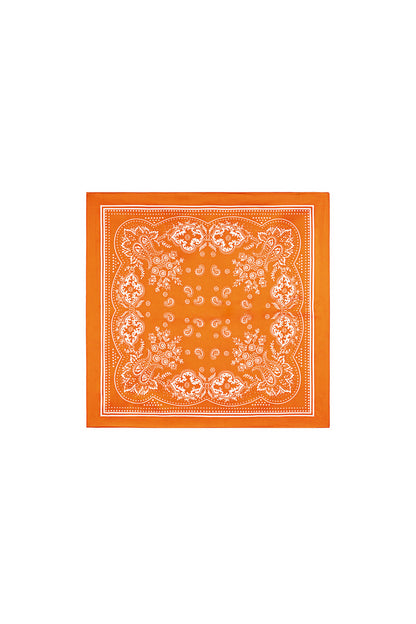 Stylish Orange Paisley Summer Scarf for Women
