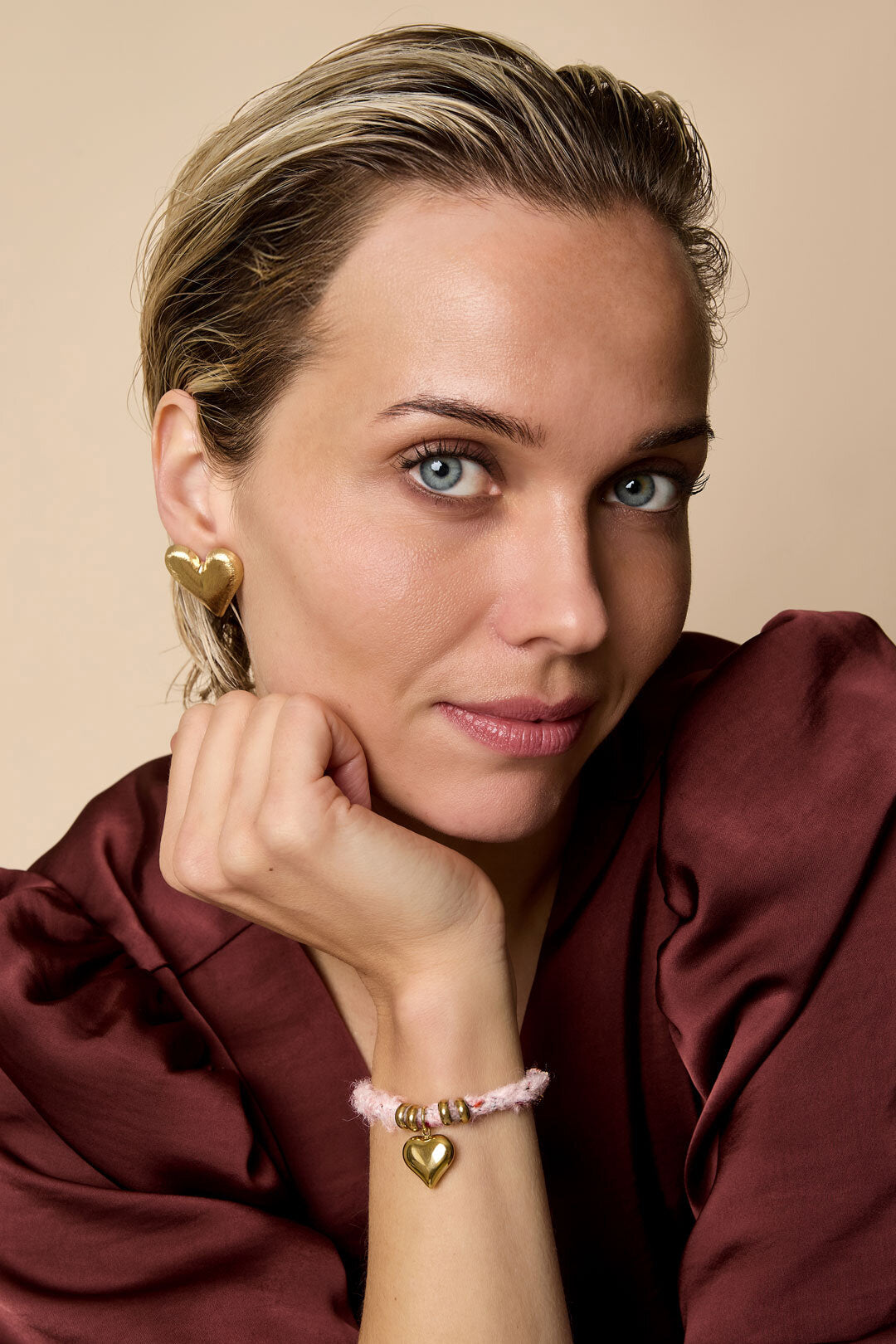 Elegant Heart Stud Earrings for Everyday Sparkle