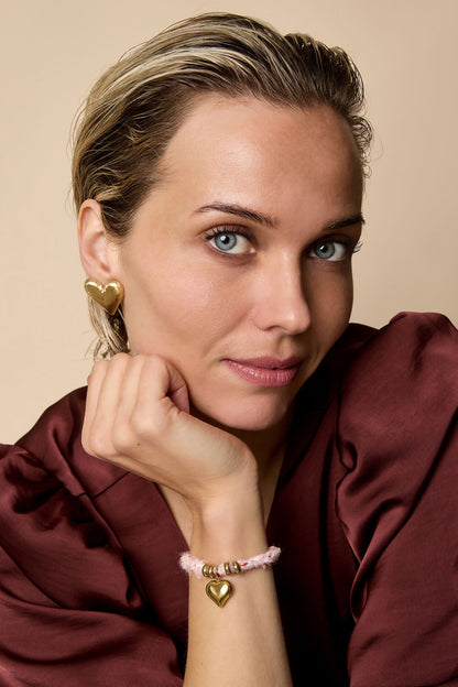 Elegant Heart Stud Earrings for Everyday Sparkle