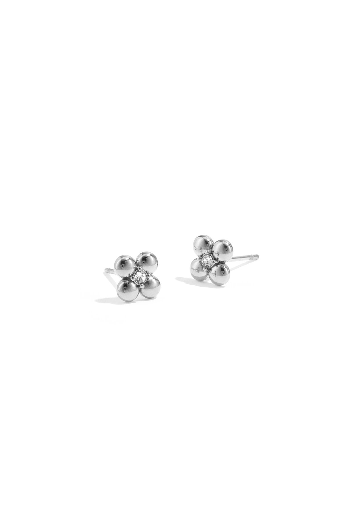 Clover earrings with stone