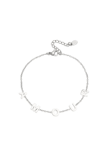 Elegant Simple Letter Chain Bracelets for Women