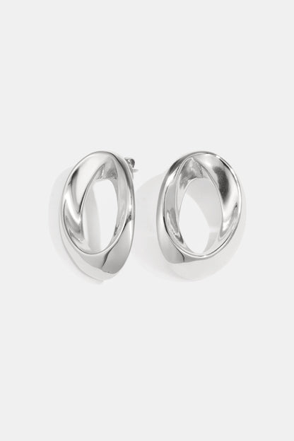 Elegant Circle Stud Earrings - Timeless Style for Everyday Wear