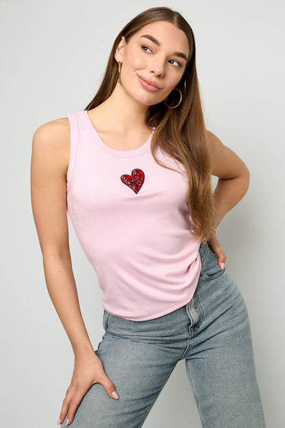 Gimme Soft Knitted Heart Tank Top - Perfect for All Fits