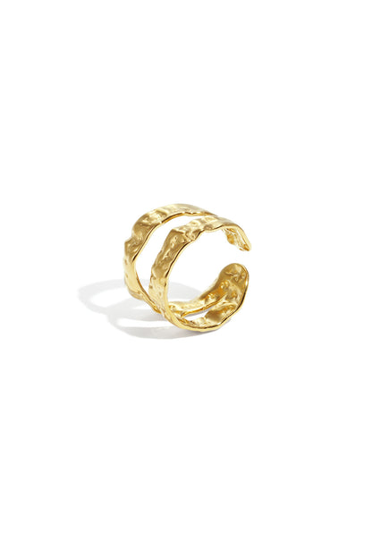 Elegant Adjustable Gold & Silver Minimalist Ring