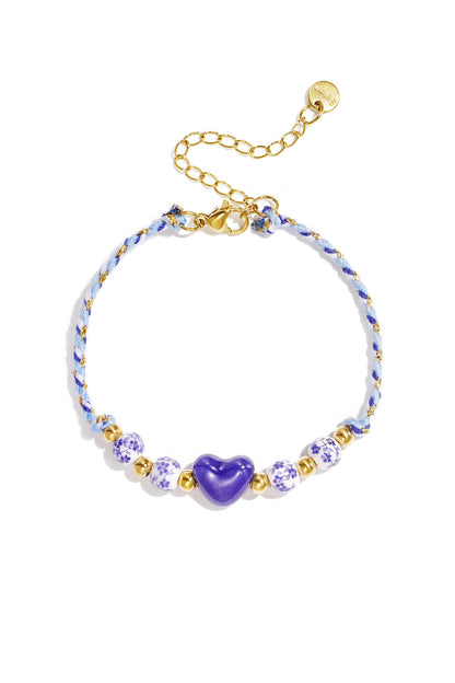 Charming Heart Beaded Bracelet for Spring/Summer