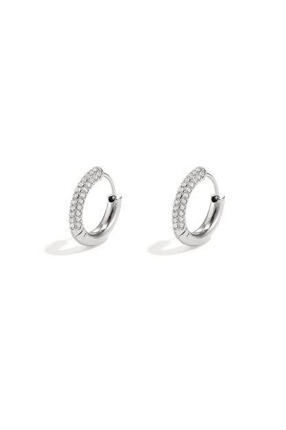 Stainless Steel Hoop Earrings Circle Simple Daily Simple Series Women's jewelry