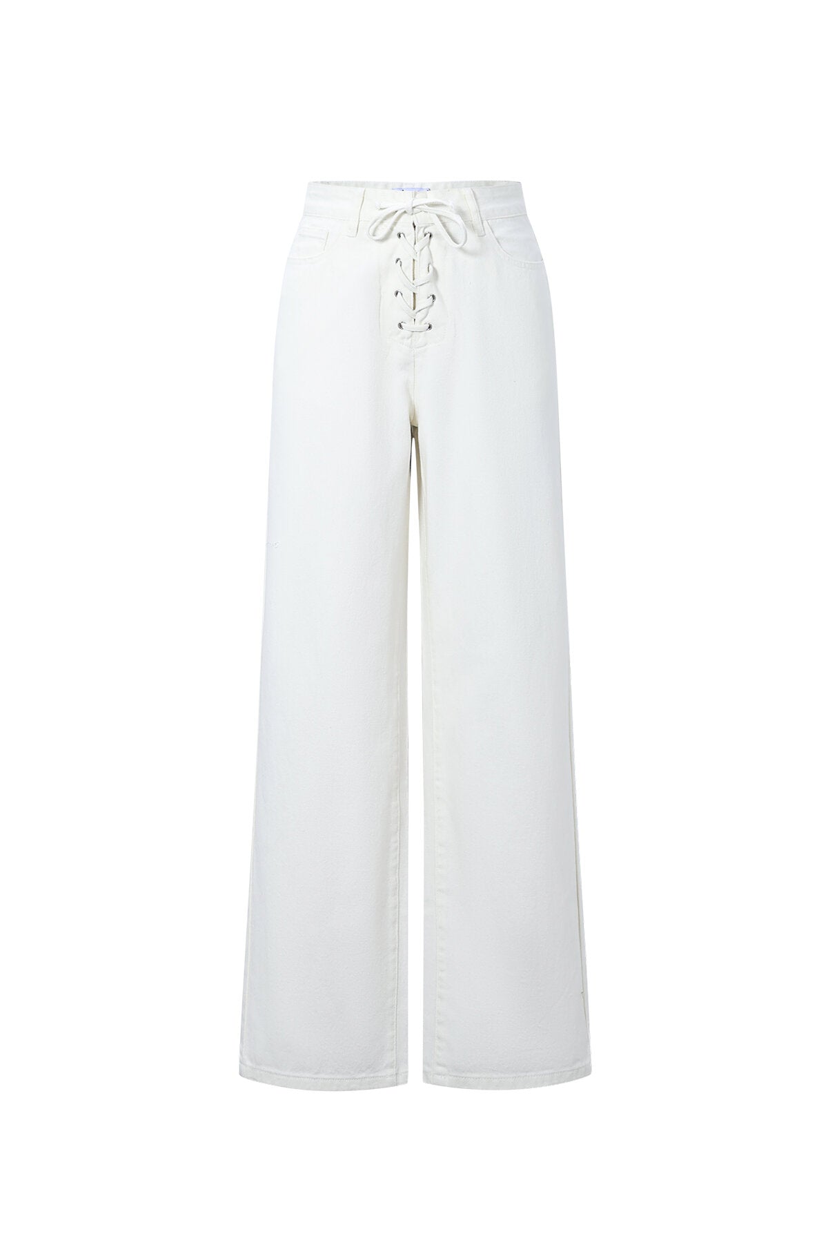 Lace Up Denim Jeans