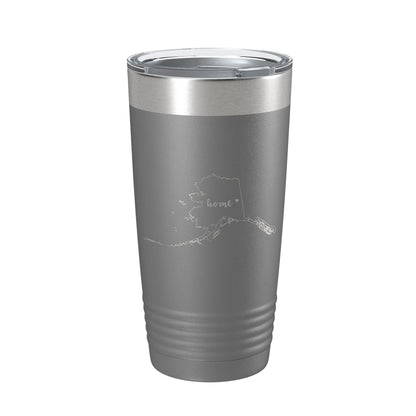 Alaska Home State Laser Engraved Tumbler 20 oz