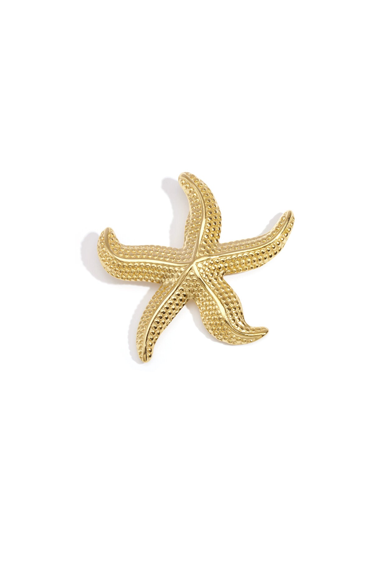 Stylish Gold Starfish Brooch for Everyday Elegance