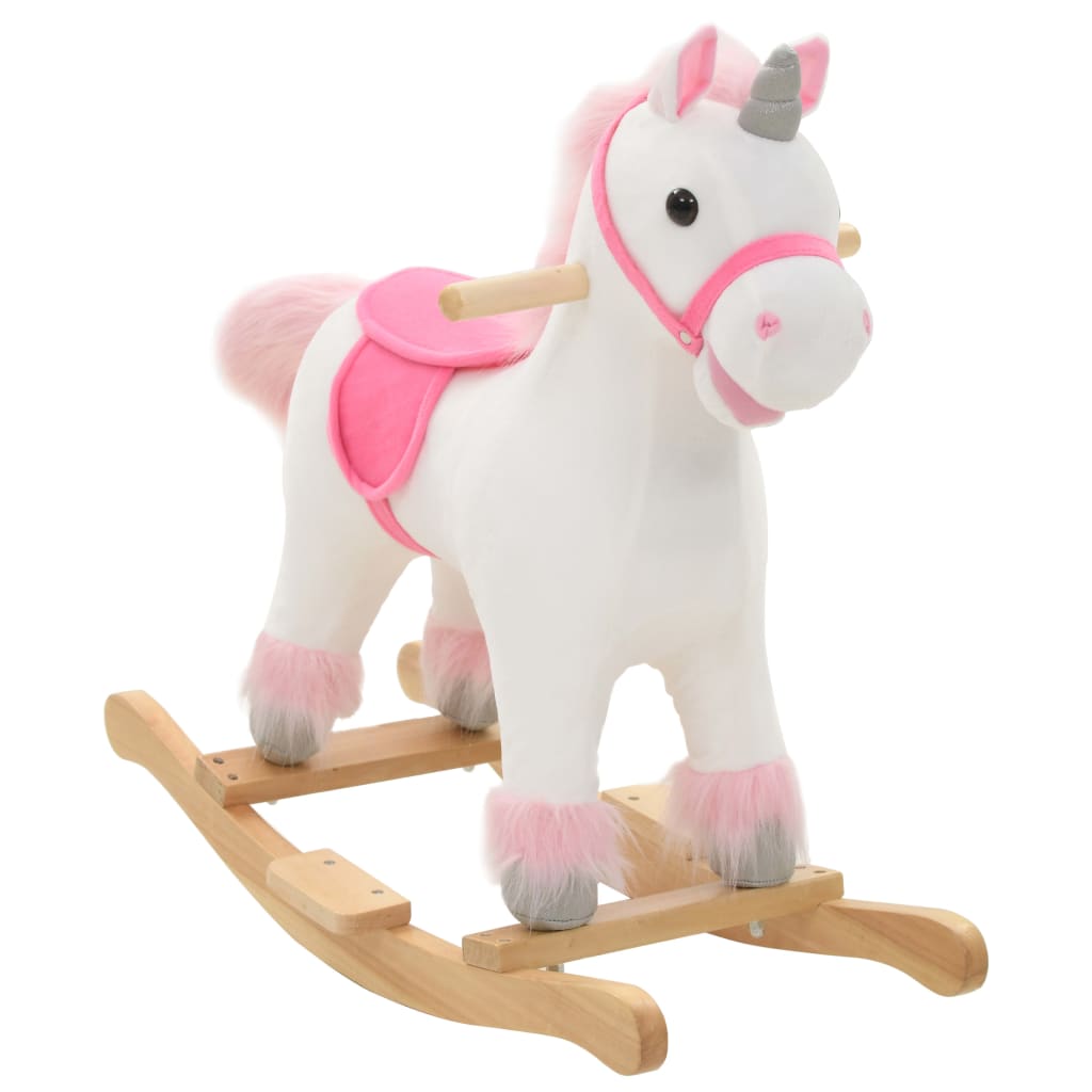 Hobbeldier 65X32X58 Cm Pluche Wit En Roze