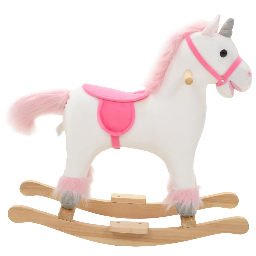 Hobbeldier 65X32X58 Cm Pluche Wit En Roze