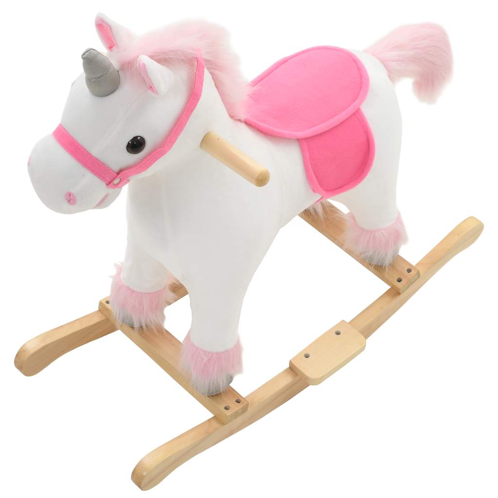 Hobbeldier 65X32X58 Cm Pluche Wit En Roze