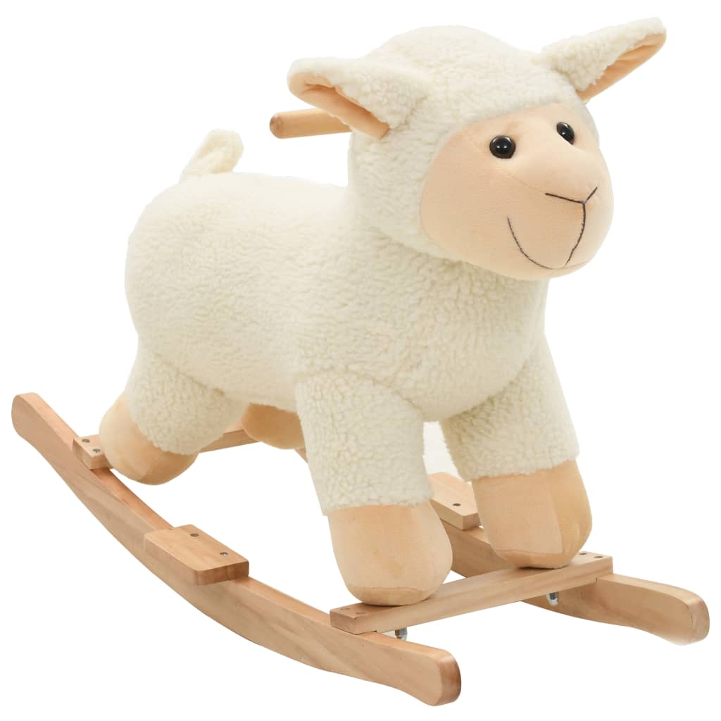 Hobbeldier 65X32X58 Cm Pluche Wit En Roze