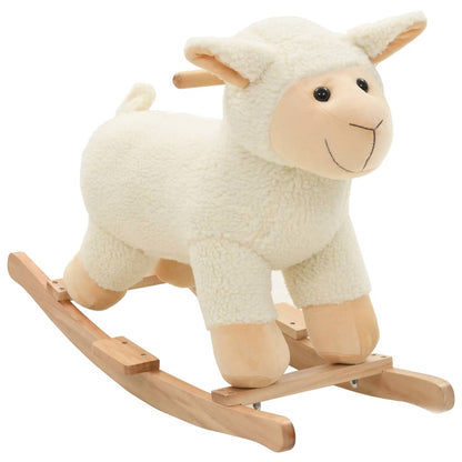 Hobbeldier 65X32X58 Cm Pluche Wit En Roze