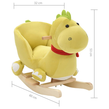 Hobbeldier Met Rugleuning 60X32X53 Cm Pluche Limegroen