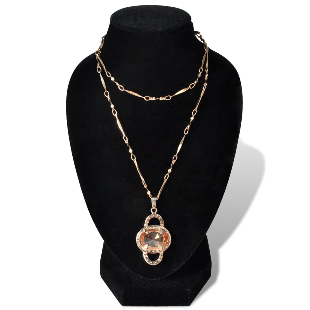 Sieradenhouder Voor Ketting 9X8,5X15 Cm Zwart 4 St Antraciet
