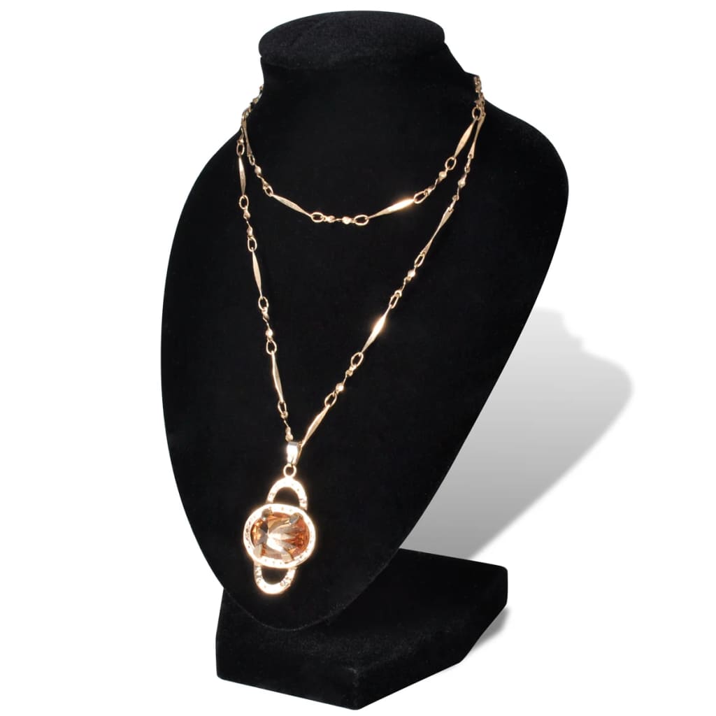 Sieradenhouder Voor Ketting 9X8,5X15 Cm Zwart 4 St Antraciet