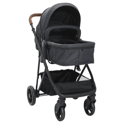 Kinderwagen Staal En Zwart