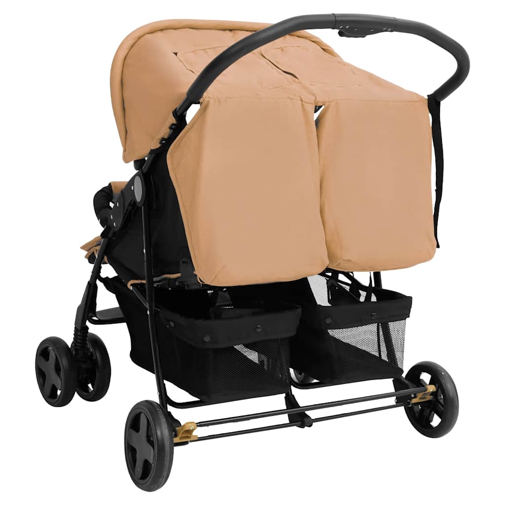 Tweelingkinderwagen Staal