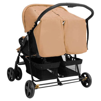 Tweelingkinderwagen Staal
