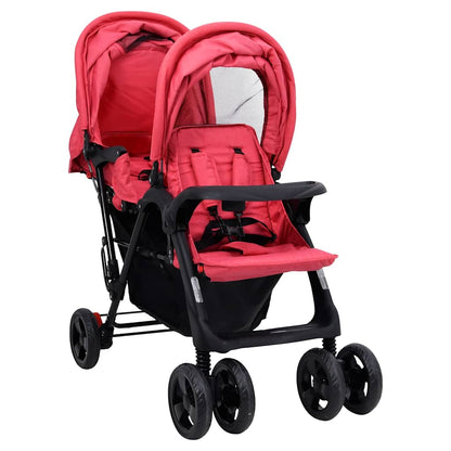 Tweelingkinderwagen Tandem Staal