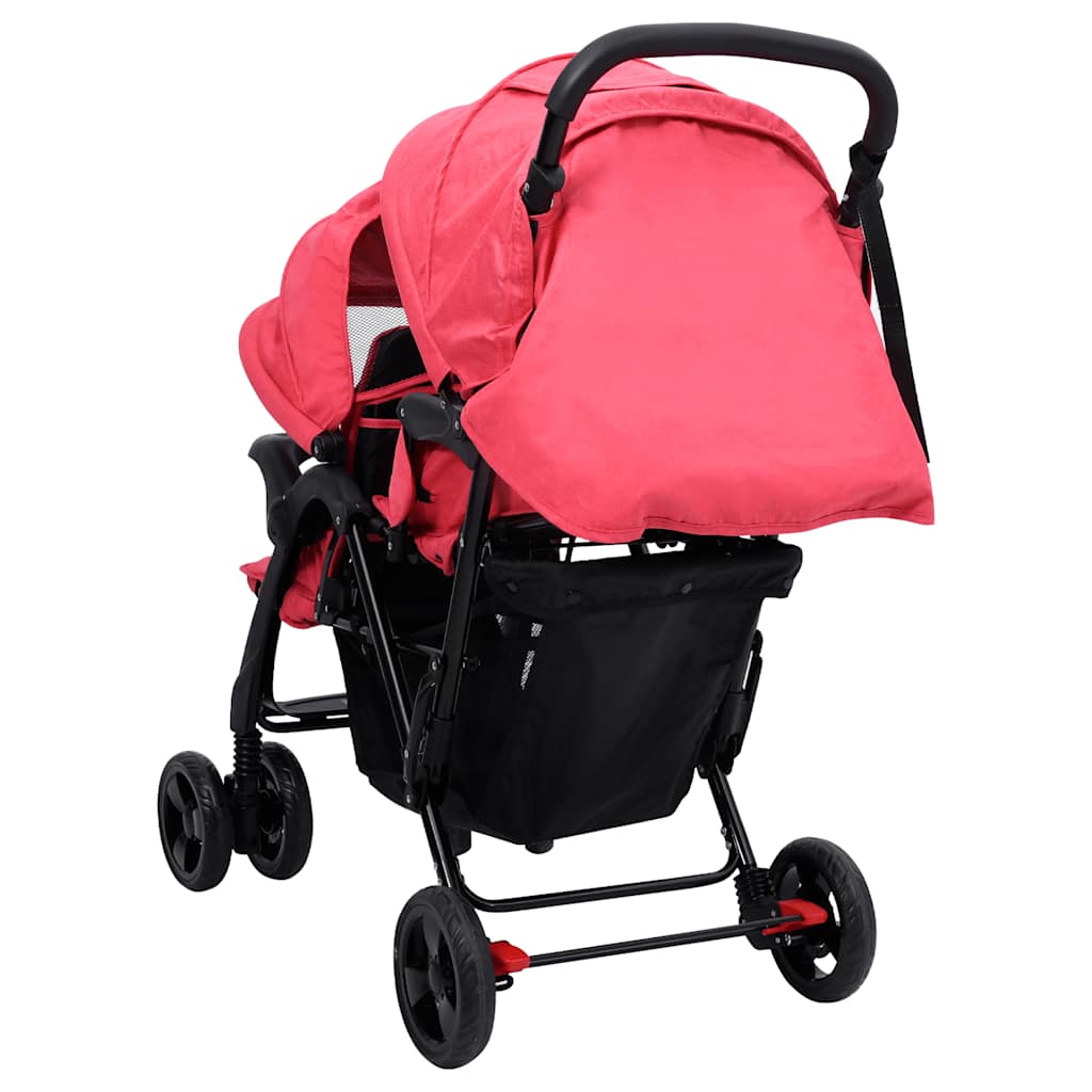 Tweelingkinderwagen Tandem Staal