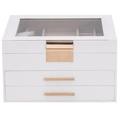 Sieradendoosje 3-Laags 23X20,5X14 Cm Wit