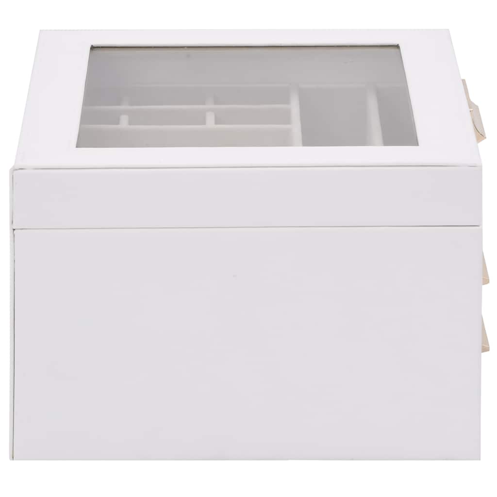 Sieradendoosje 3-Laags 23X20,5X14 Cm Wit
