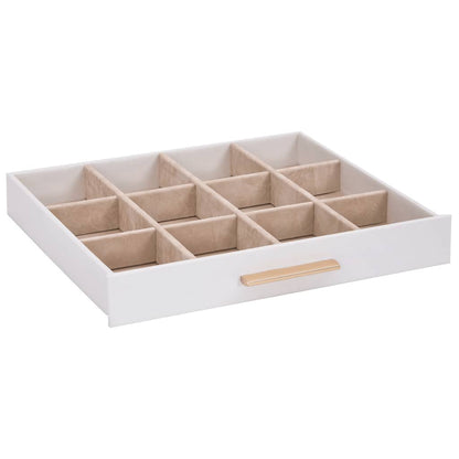 Sieradendoosje 3-Laags 23X20,5X14 Cm Wit