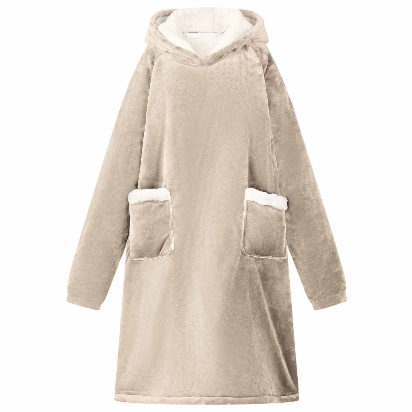 Deken Hoodie Fleece En Flanel