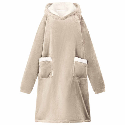 Deken Hoodie Fleece En Flanel