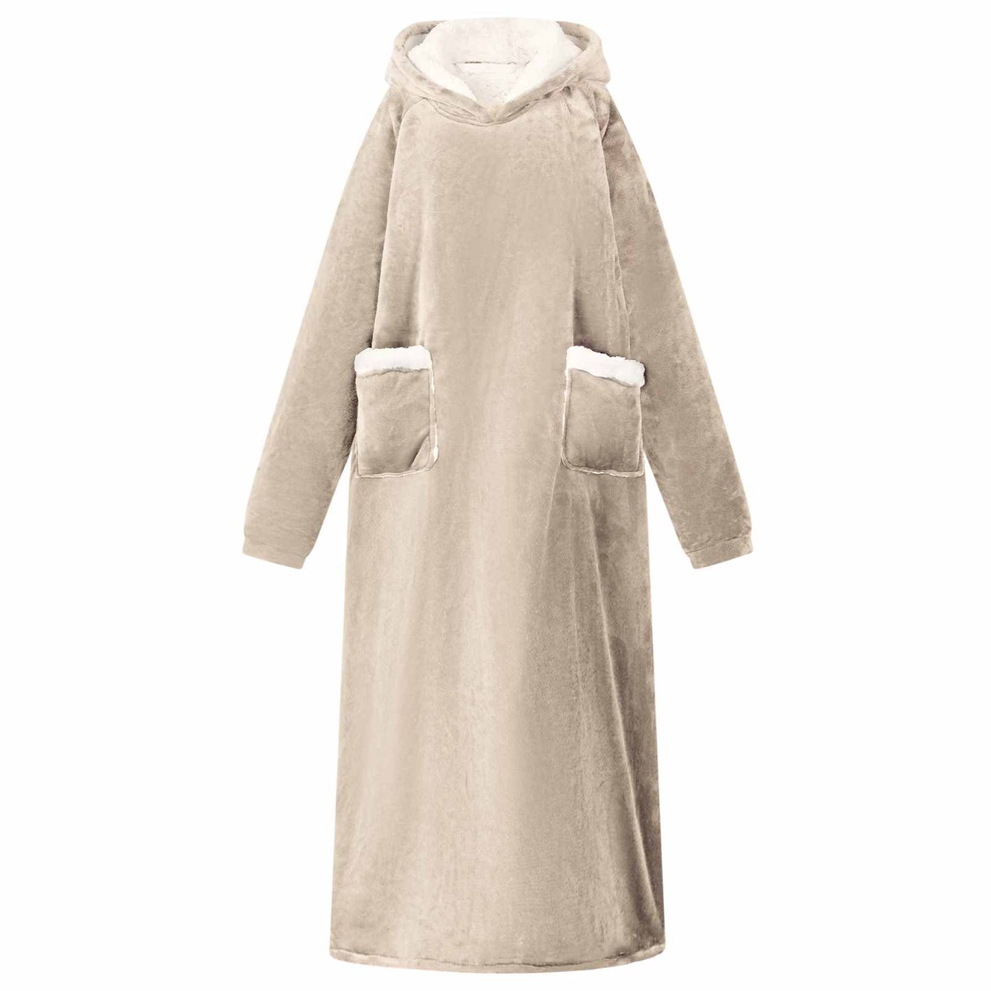 Deken Hoodie Fleece En Flanel