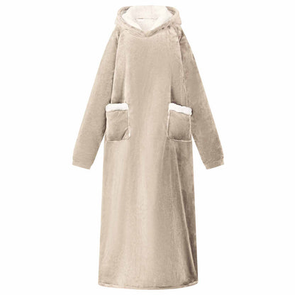 Deken Hoodie Fleece En Flanel