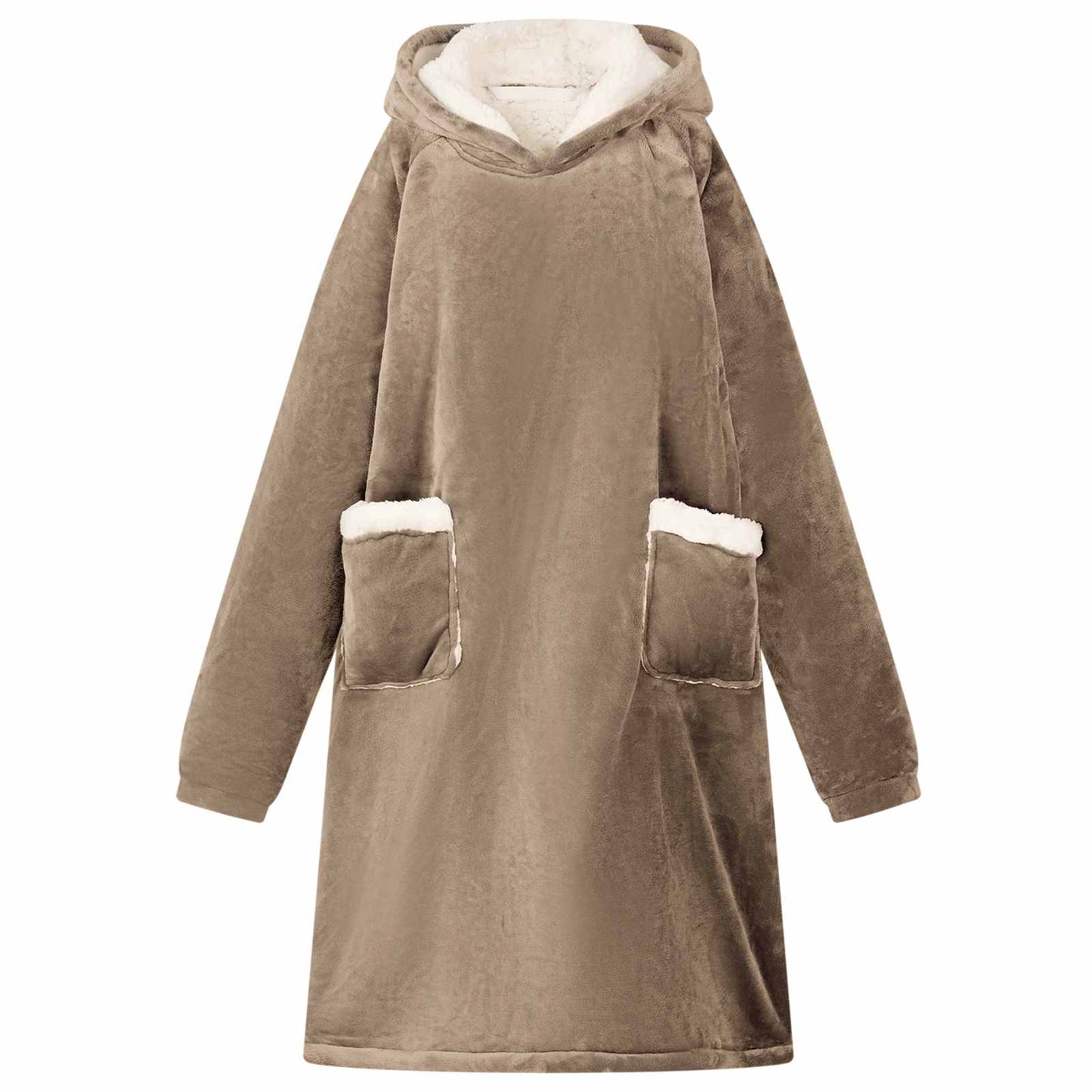 Deken Hoodie Fleece En Flanel