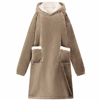 Deken Hoodie Fleece En Flanel