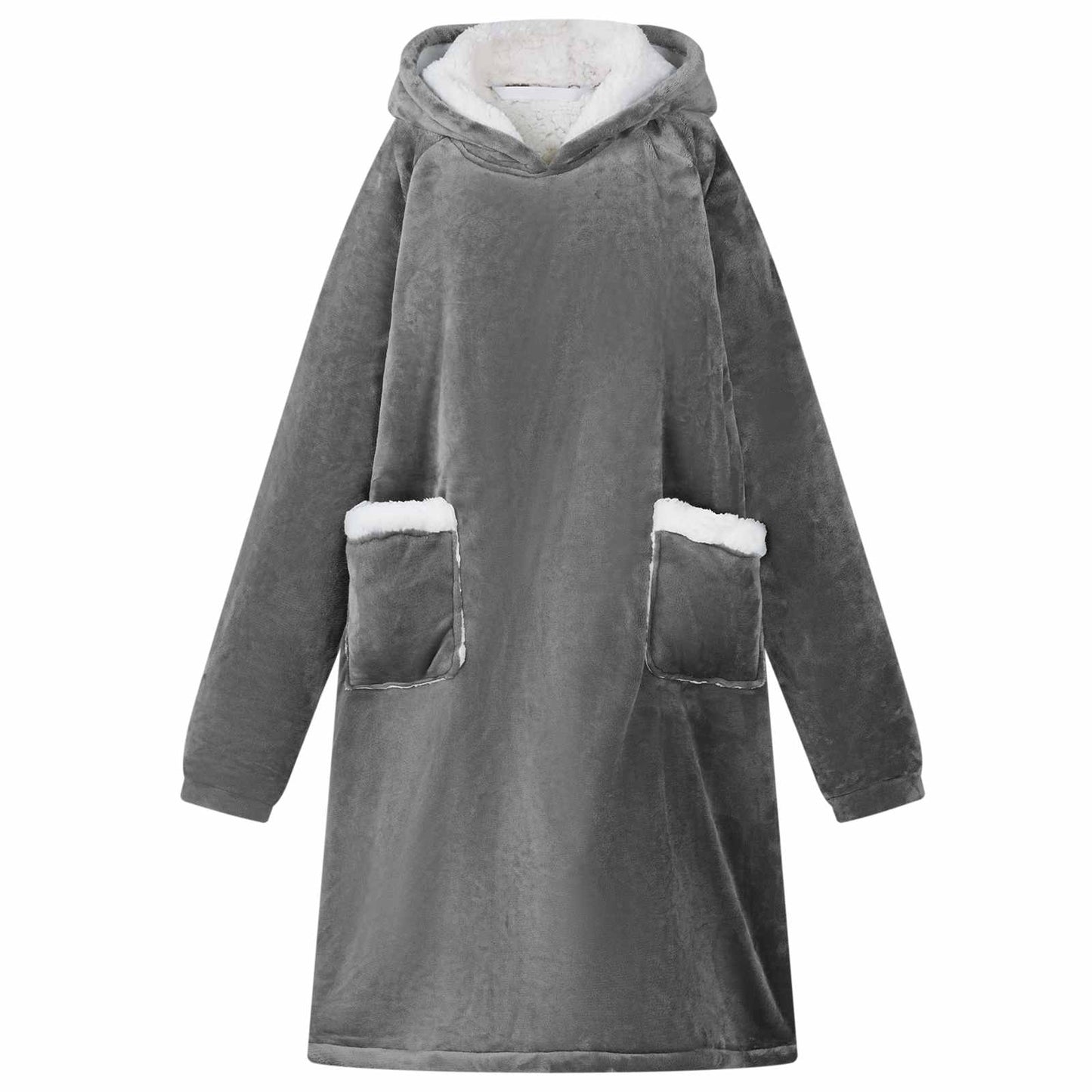 Deken Hoodie Fleece En Flanel