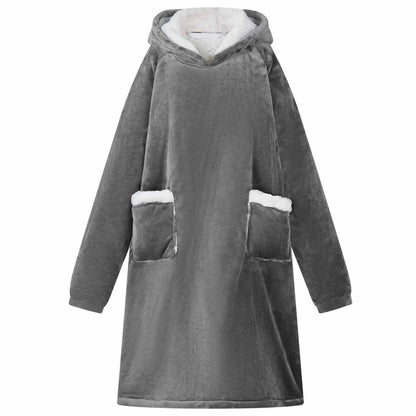 Deken Hoodie Fleece En Flanel