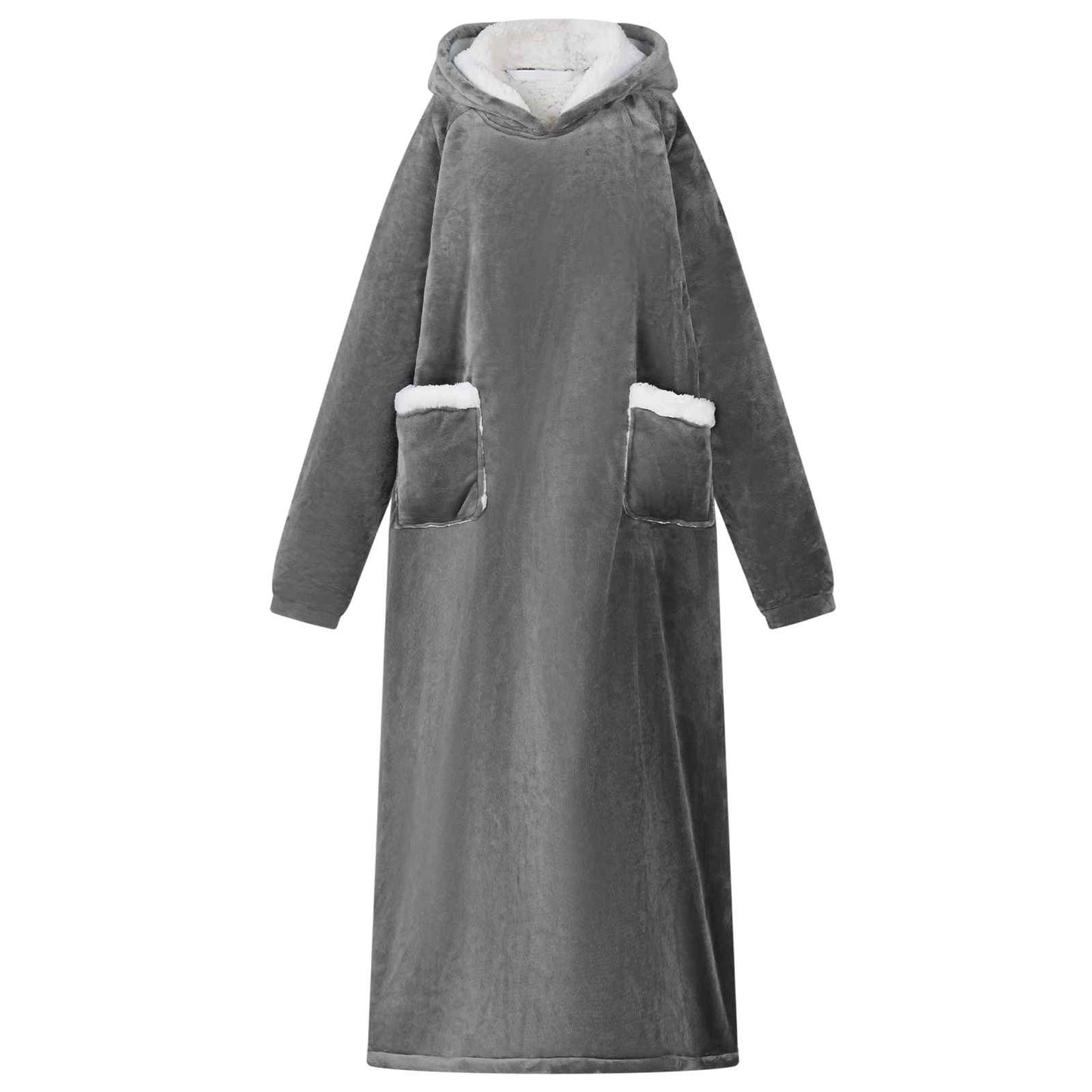 Deken Hoodie Fleece En Flanel
