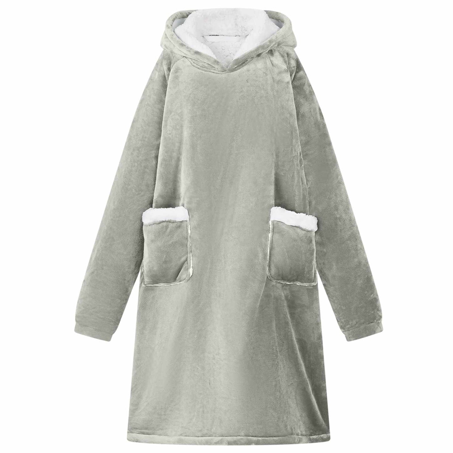 Deken Hoodie Fleece En Flanel