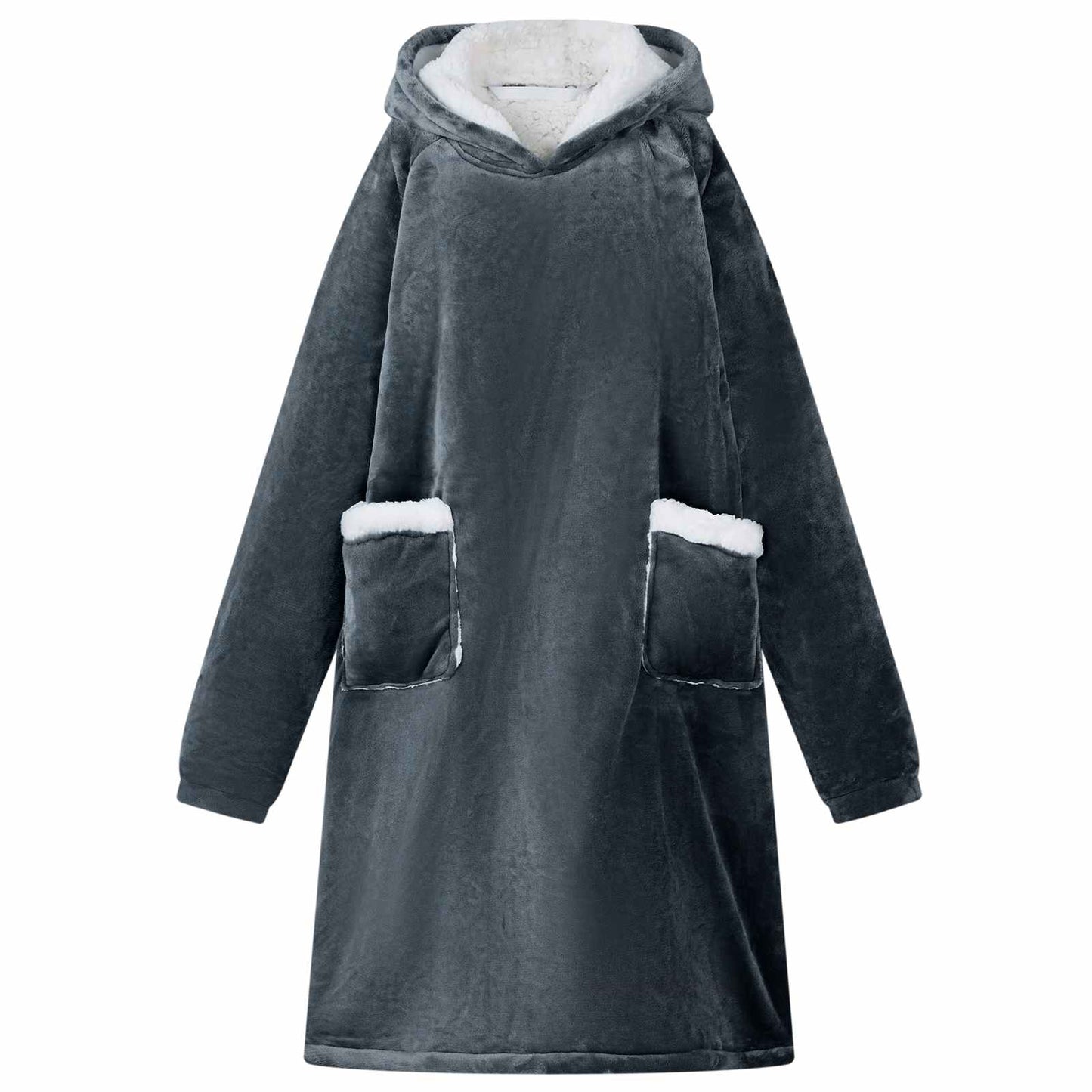 Deken Hoodie Fleece En Flanel