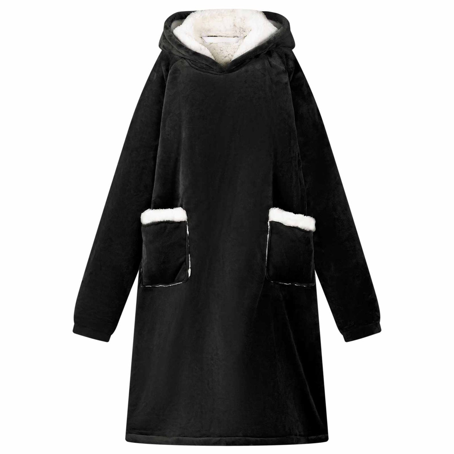Deken Hoodie Fleece En Flanel